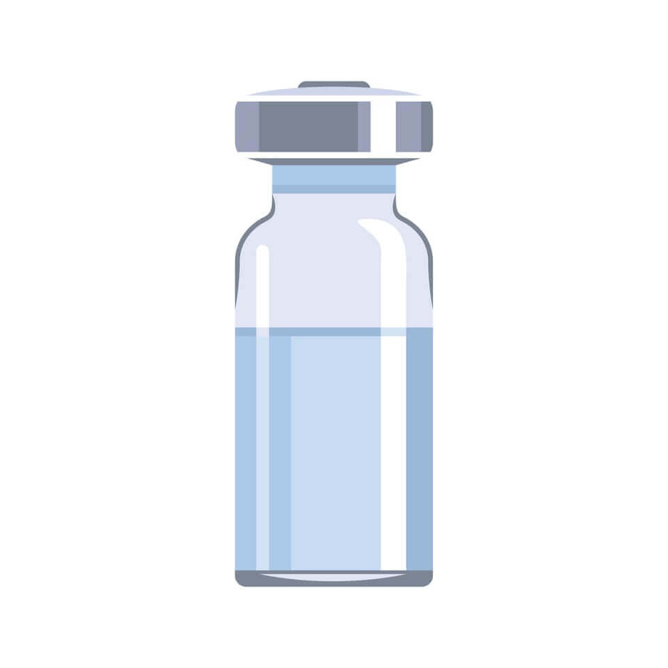 Vial for vitamin injection